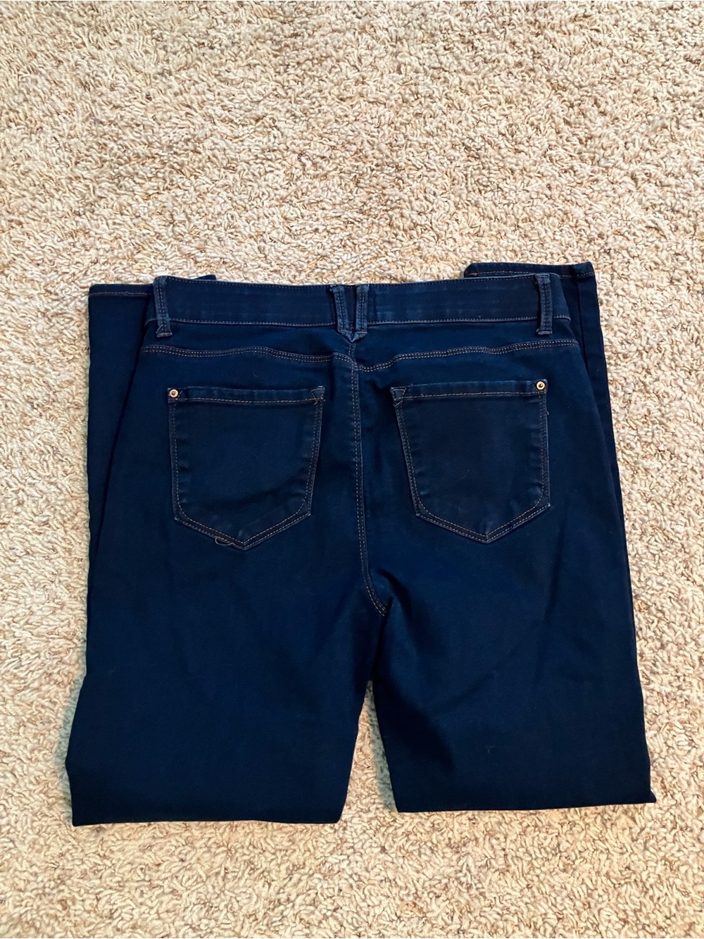 Price ✂️ - Curve Appeal Navy Stretch Skinny Jeans - Picture 4 of 4